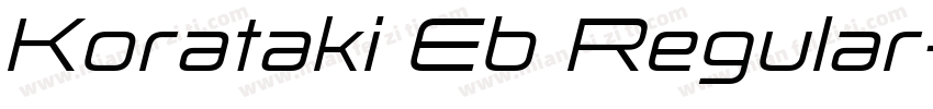 Korataki Eb Regular字体转换